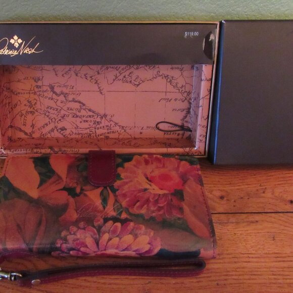 NEW Patricia Nash Valentia Multi Color Floral Leather Wallet RFID # P902237 - Picture 8 of 16